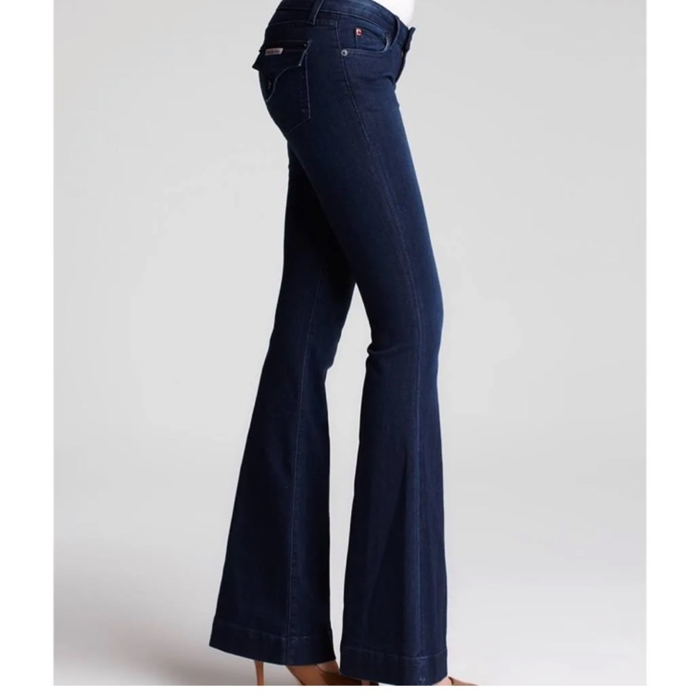 HUDSON dark wash flare jeans